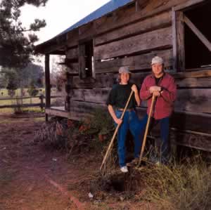 McCollum and Terry Tatum worked together on Ossabaw Island in the 1970s. Toady, they share a farm near Madison, where they specialize in growing native plants at their nursery, Wildwood Farms. Photo by Richard T. Bryant. Email richard_t_bryant@mindspring.com.