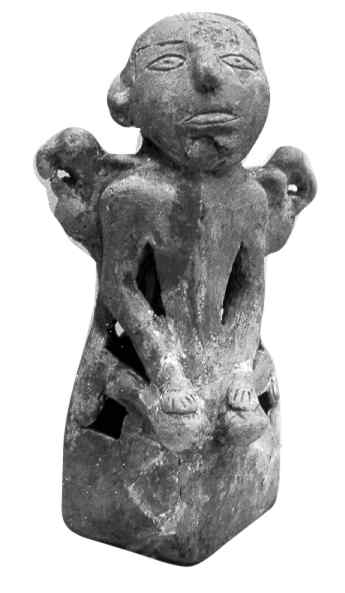 A Woodland period sculpture found at Kolomoki archaeological site. Photo courtesy of the Columbus Museum