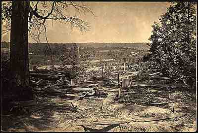 Peachtree Creek battlefield, 1865, by George Barnard.