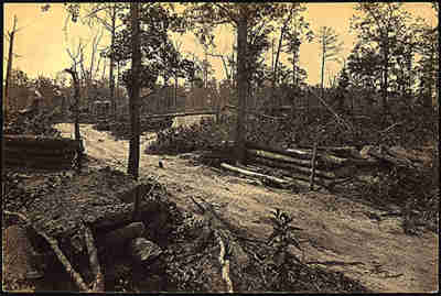 Battlefield at New Hope Baptist Church, 1865, by George Barnard.