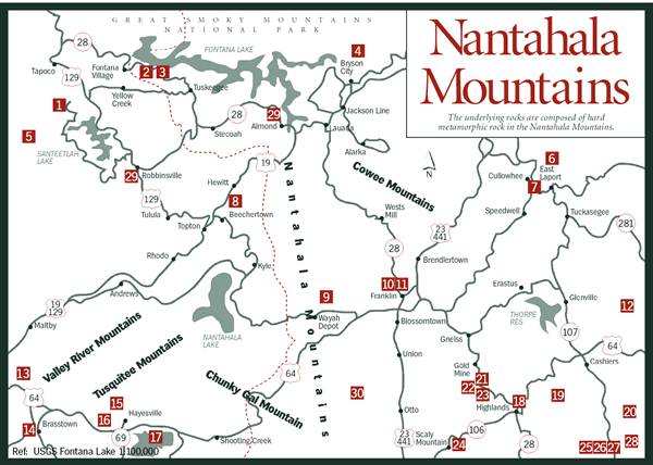 nantahala gorge excursion map