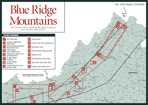 Topographic Map Of Blue Ridge Mountains Map Of World